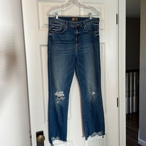 Mother Denim Insider Crop Step Chew